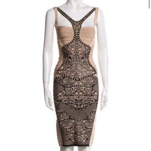 Herve Leger lace bandage dress in XS
